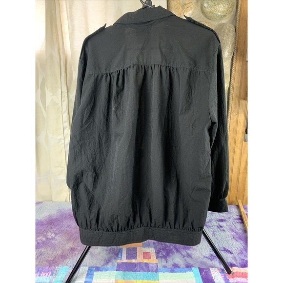 Picket and Post Le Chute Open Jacket Adult Large Black Pockets Vintage Womens - Picture 4 of 6